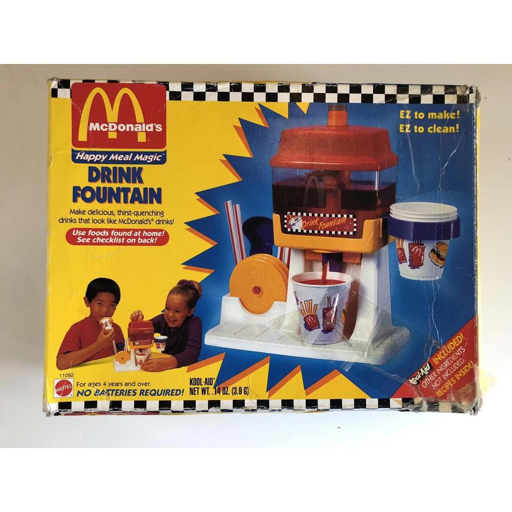 1993 Vintage McDonald's Mattel Lot; Fry, Pie, Nugget, Fountain, Hamburger. - Picture 13 of 15